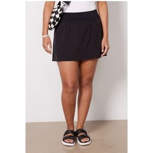 NWT Spanx The Get Moving 17" Skort In Black Size 3X